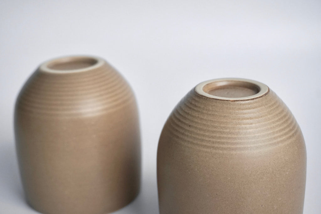 Minimalist handmade ceramic teacups | Lerae Lim Pottery