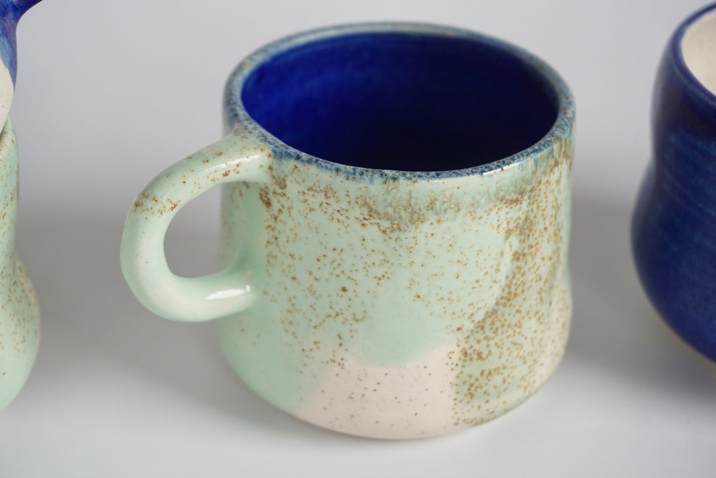 Hourglass handmade mug Singapore | Pottery by Chen Liyuan - Eat & Sip