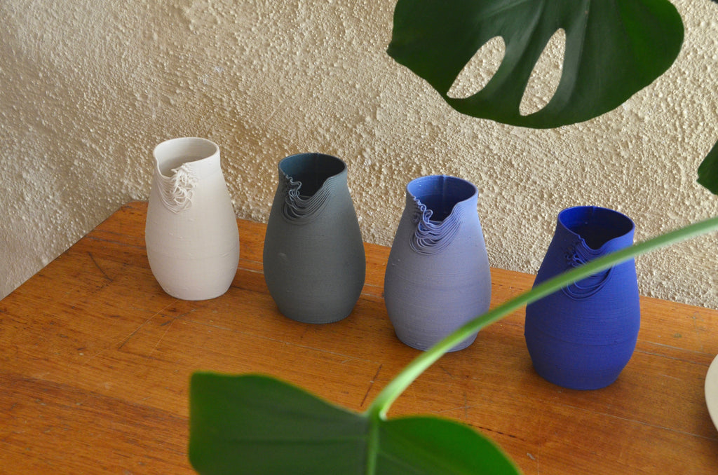 3D printed porcelain vase Singapore | Unique homeware Alterfact 