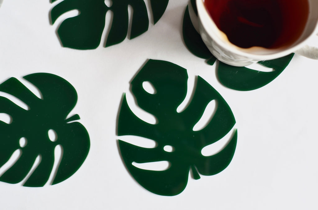 Monstera coasters - Perfect homeware gifts plant lady Singapore