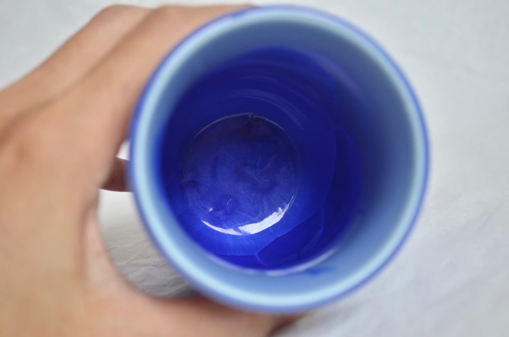 Crystalline glaze cup | handmade ceramics Singapore