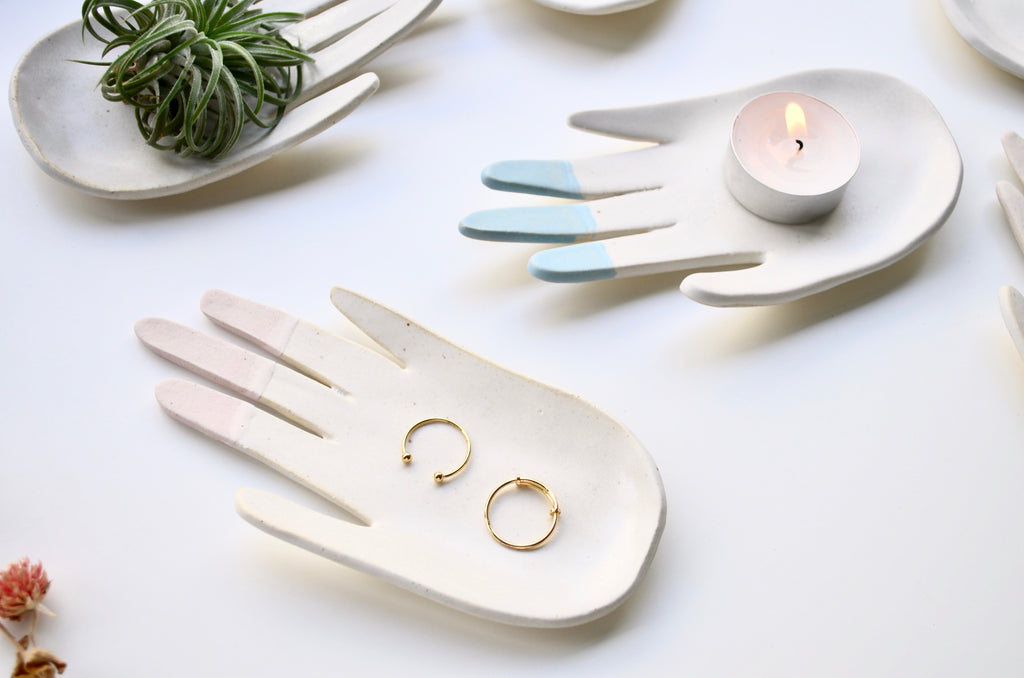 Hellorat project hands handmade candle holder ceramics Singapore | Eat & Sip tableware