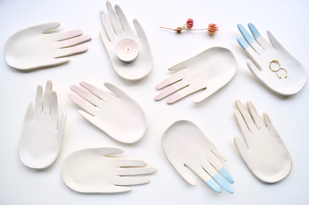 Hellorat project handmade ring holder hands | Eat & Sip tableware Singapore