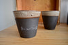 wheel thrown chalk pot | Eat & Sip handmade ceramics Singapore