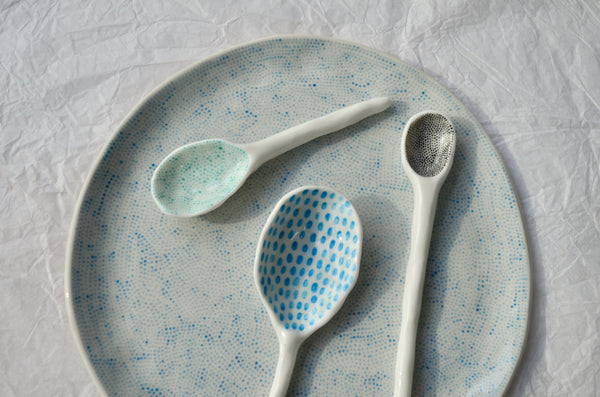 handmade porcelain spoon - Eat & Sip tableware
