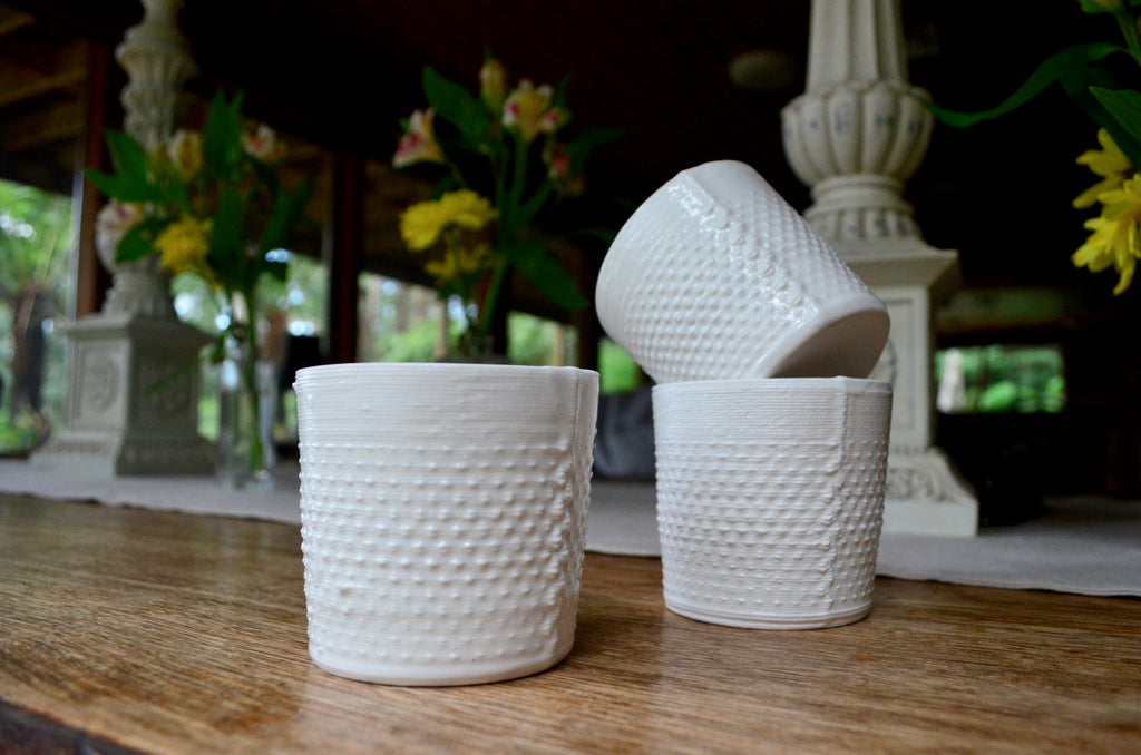 Unique tableware Alterfact - 3D printed porcelain cups Singapore