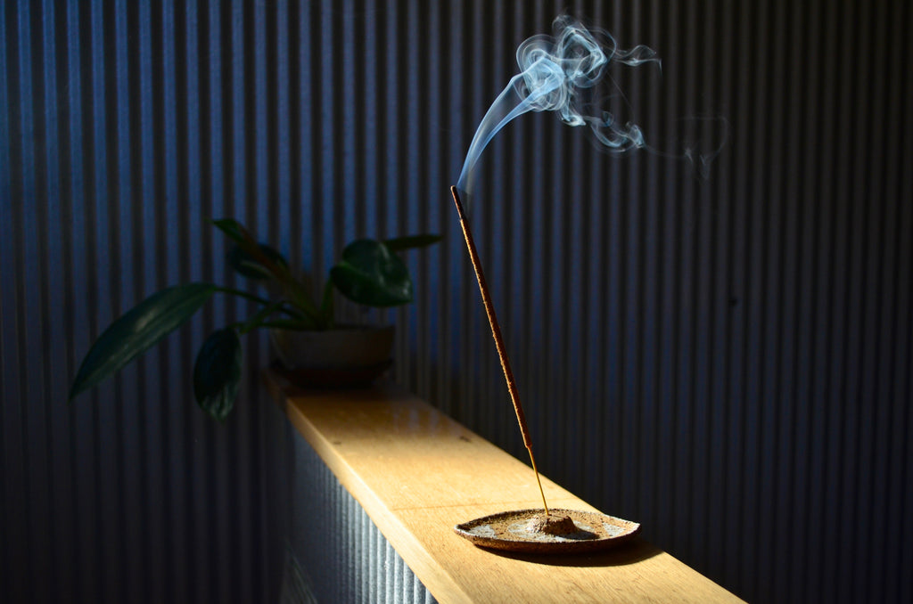Handmade stoneware seer incense holder - Eat & Sip ceramics in Singapore