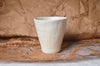 White hand-coiled porcelain cup | Kira Ni ceramics