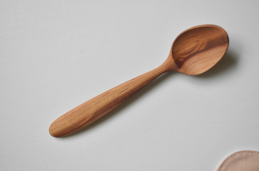 Hand carved gorgeous plum wood spoon Singapore - Eat & Sip