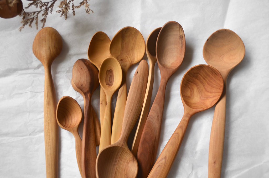 Hand carved wooden spoons Singapore - Eat & Sip tableware