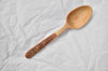 Hand carved apple wood with bark handle | Singapore tableware
