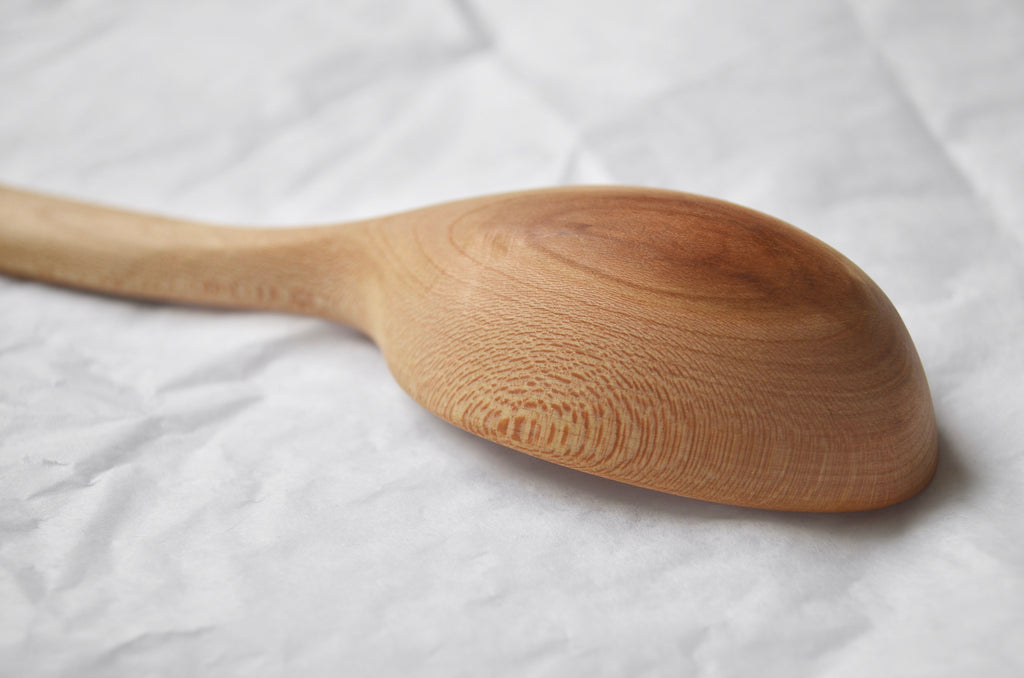 Hand carved apple wood spoon Singapore - Eat & Sip