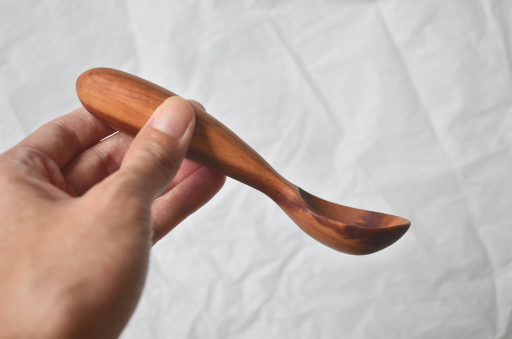 Hand carved wooden scoop Singapore - Eat & Sip handmade tableware