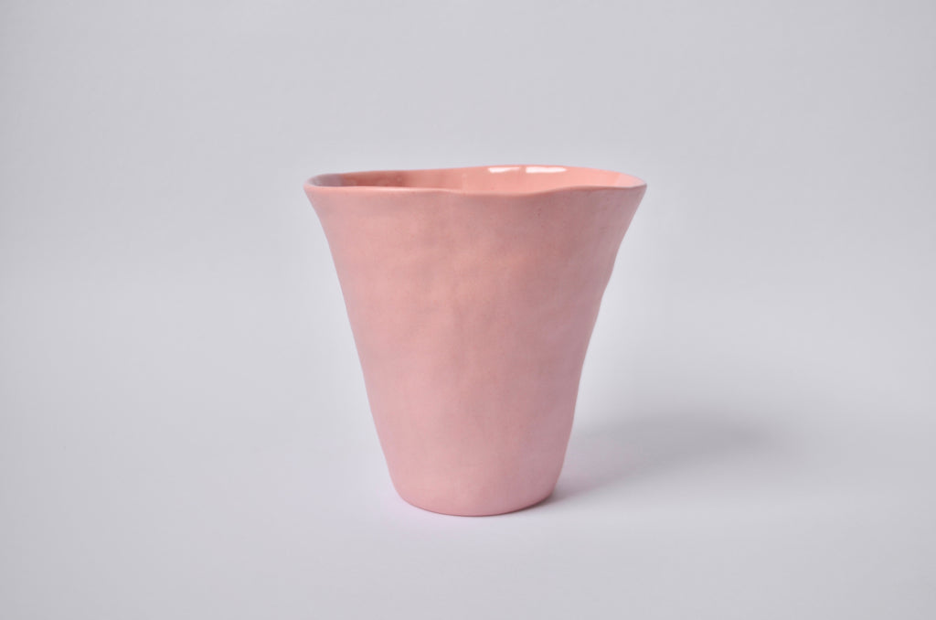 Pink handmade porcelain cup | Unique housewarming gifts