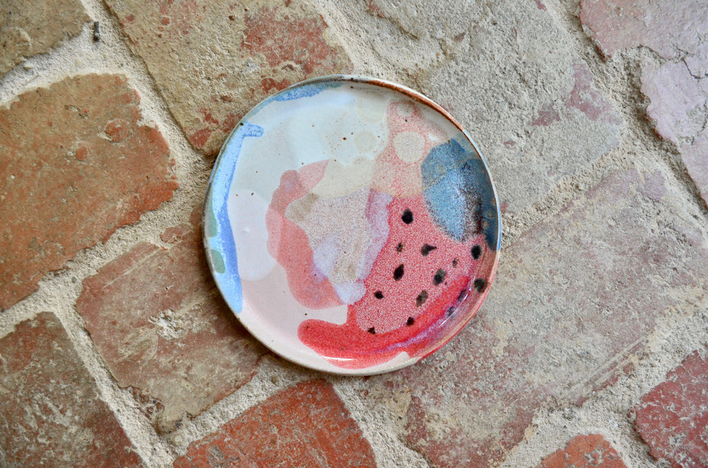 Kelly Muprhy abstract plate, Handmade Pottery Ceramic Shop Singapore | Eat & Sip